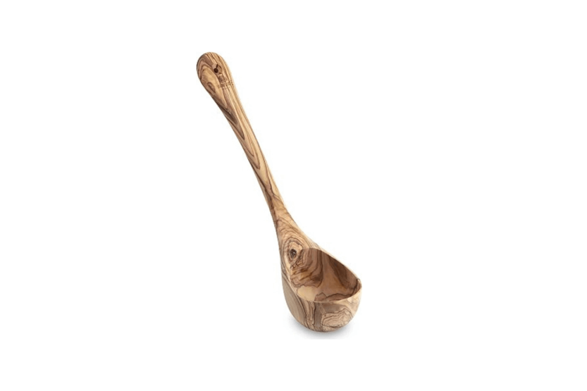Concha artesanal de madeira de oliveira Bérard 14cl com alça 36cm