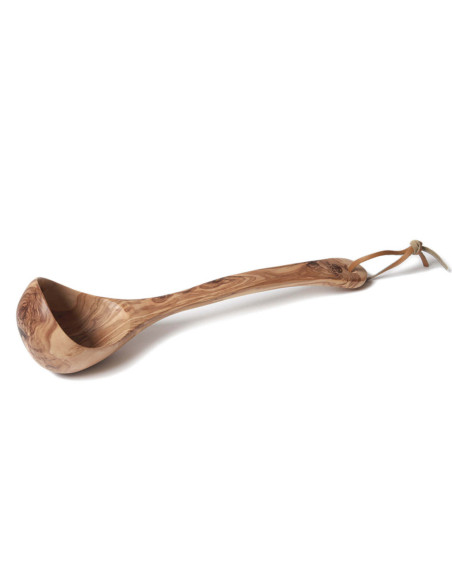 Concha artesanal de madeira de oliveira Bérard 14cl com alça 36cm