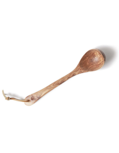 Bérard 14cl käsintehty oliivipuu kauha hihnalla 36cm