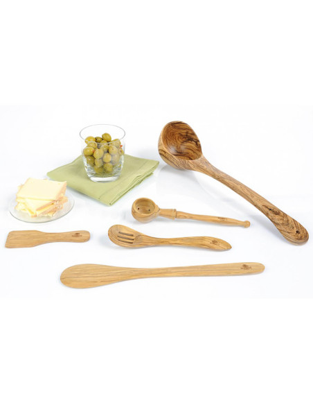 Bérard raclette spatulette de madera de olivo hecha a mano 13cm