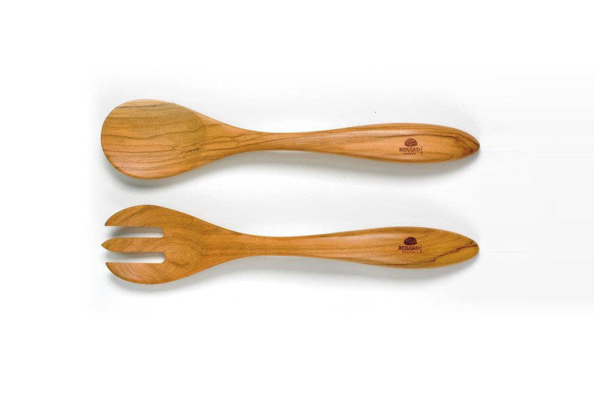 Bérard Terra käsintehty oliivipuusta valmistettu salaattilautanen 31.5cm