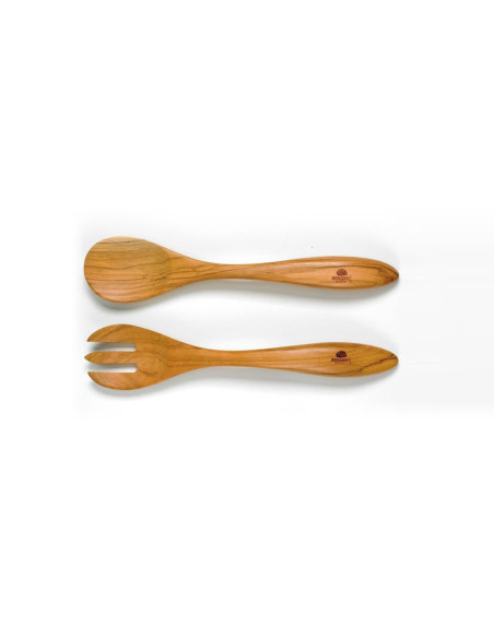 Bérard Terra håndlaget salatbestikk i oliventre 31,5 cm