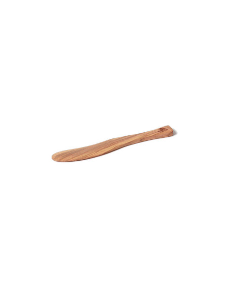 Bérard curved olive wood spreader 15.5cm