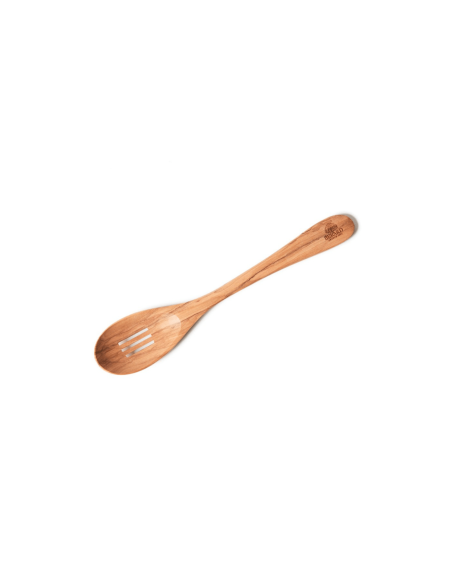 Bérard handmade olive wood openwork fish spoon 30cm