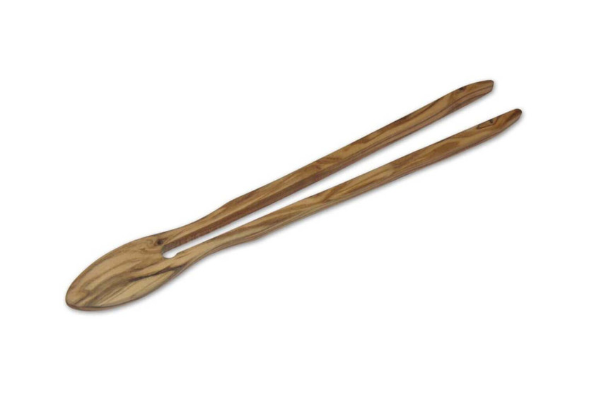Bérard handmade olive wood toast tongs 25cm