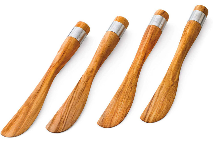 Set om 4 Bérard Acero spridare handgjorda i olivträ 17cm