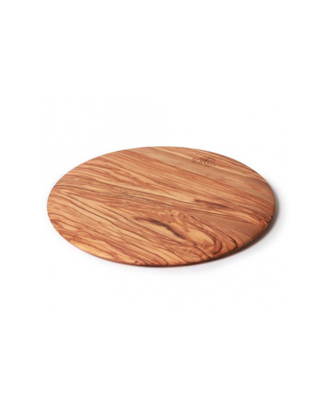 Bérard handgemaakte ronde snijplank in olijfhout diameter 23cm