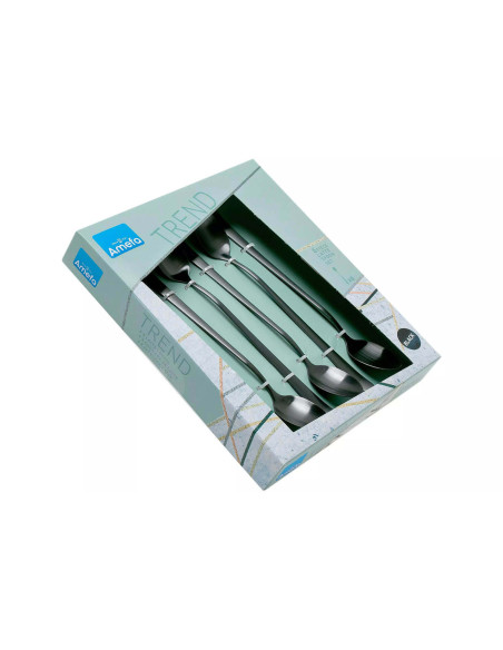 Juego de 6 cucharas Amefa Austin de acero inoxidable recubierto de PVD Mazagran