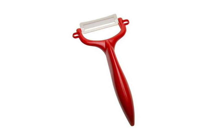 Keramikschäler Rasiermesser Kyocera rot Klinge 4cm