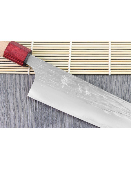 Faca de cozinha tradicional japonesa de 21 cm em aço cobalto Yu Kurosaki Sasame