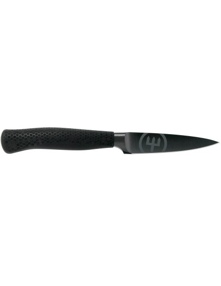 Cuchillo de pelar Wusthof Performer de 9 cm de hoja con revestimiento negro antiarañazos