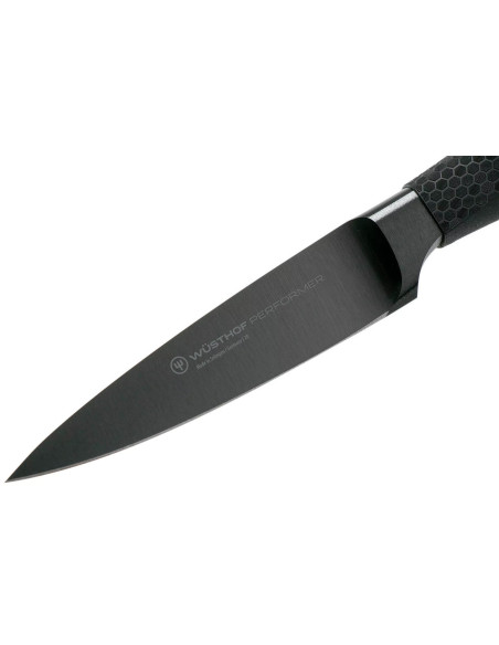 Wusthof Performer skalkniv 9 cm blad med svart anti-repbeläggning