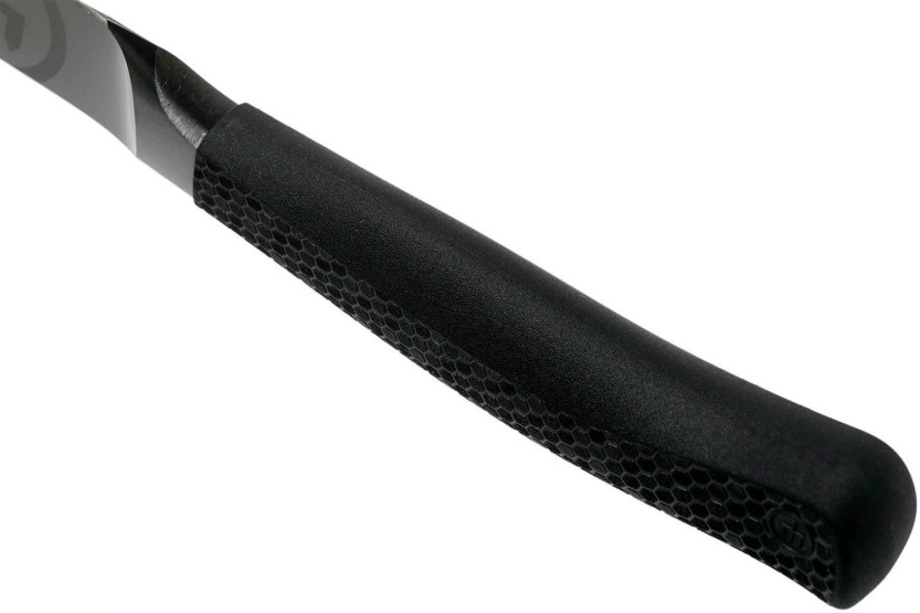 Cuchillo de pelar Wusthof Performer de 9 cm de hoja con revestimiento negro antiarañazos