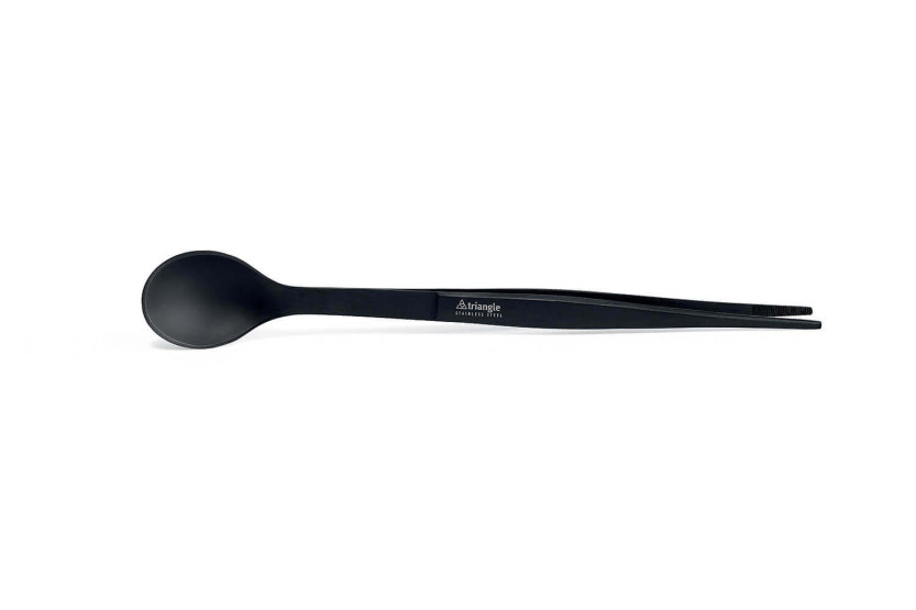 Kastepihdit integroidulla lusikalla Triangle inox 17cm