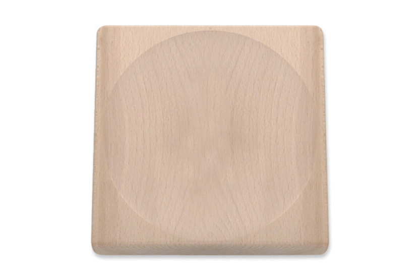Tabla de cortar triangular de haya 20x20x4cm