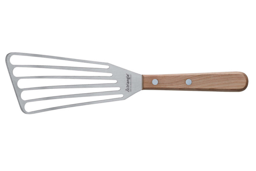 Espátula triangular con mango de madera de cerezo 29cm