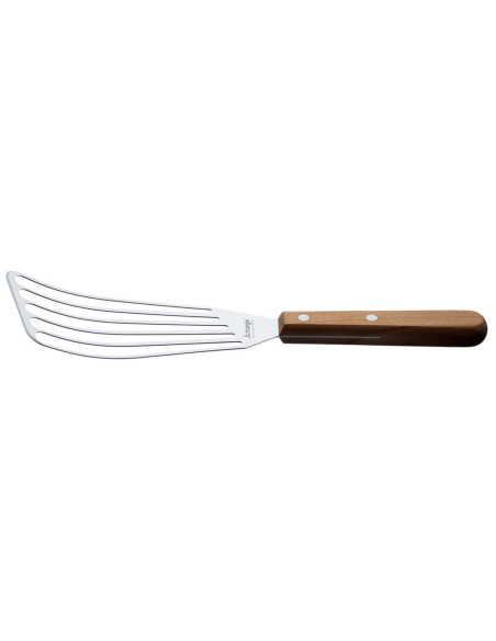 Espátula calada Triángulo mango de madera de cerezo 29cm