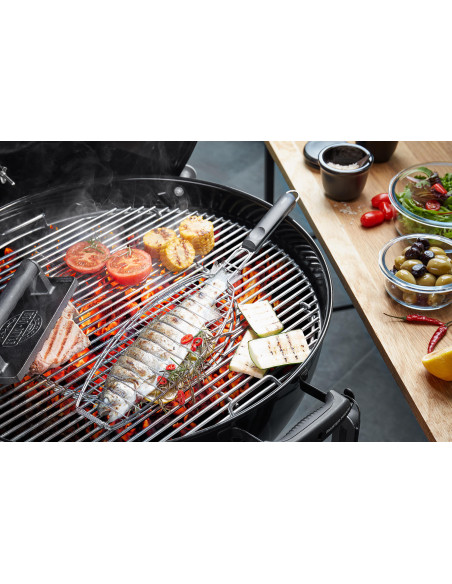 Grelhador de peixe em aço inoxidável Gefu para churrasco