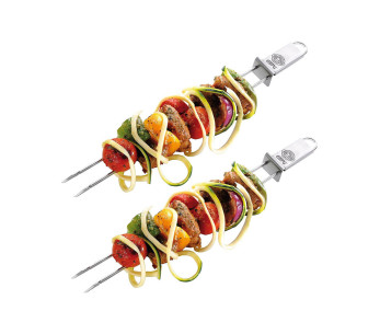 Set di 2 spiedini doppi Gefu Twinco in acciaio inox