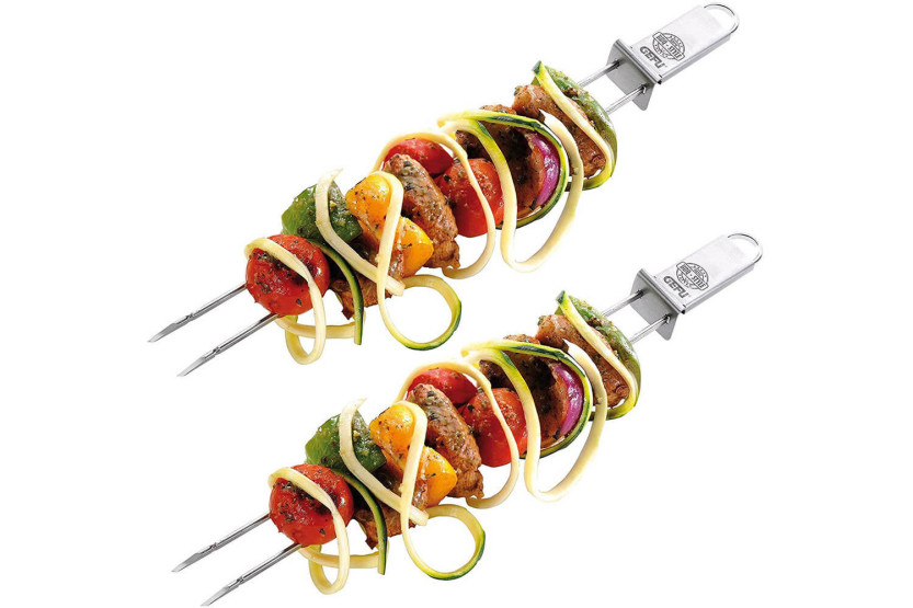 Set of 2 Gefu Twinco stainless steel double skewers