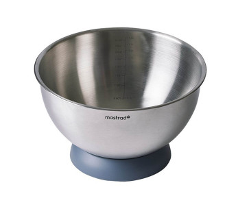 Mastrad 24 cm cul de poule i rustfritt stål med avtakbar, sklisikker bunn