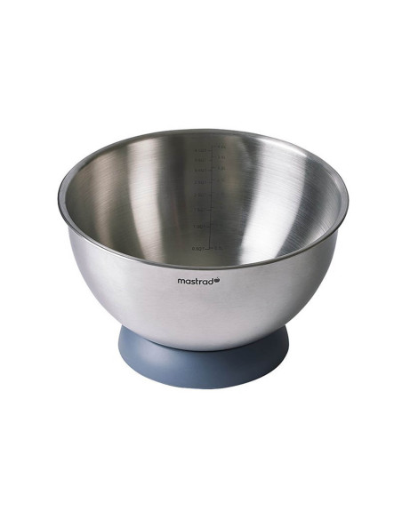 Mastrad 24cm stainless steel cul de poule with removable non-slip base