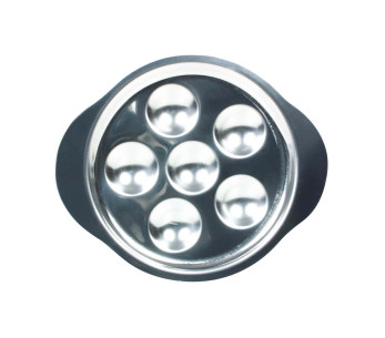 Piatto per lumache in acciaio inox - 2 misure