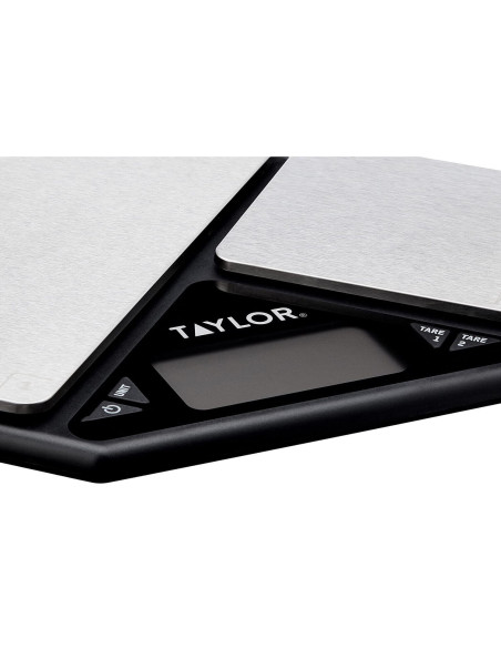 Taylor Digital Dual Küchenwaage mit zwei Waagschalen - 5kg und 500g