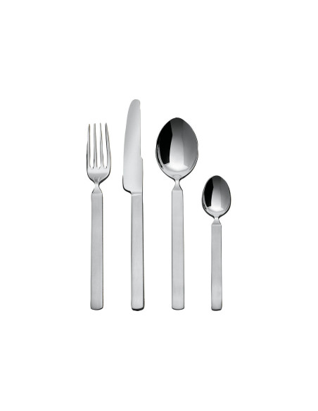 24 kuverter Alessi Dry 18/10 rustfrit stål satin-finish håndtag designet af Achille Castiglioni