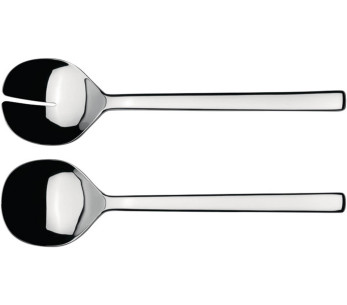 Alessi Servidor de ensalada ovalado 26cm acero inoxidable 18/10 diseño de Ronan y Erwan Bouroullec