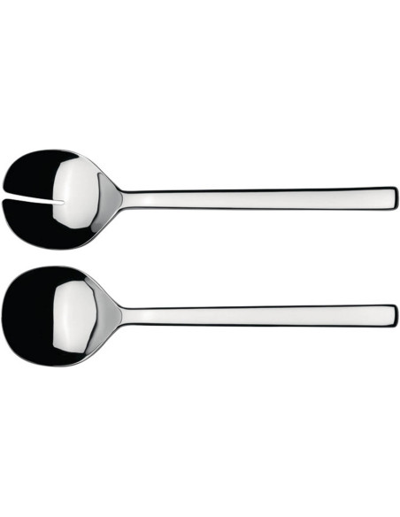 Alessi Oval salad servers 26cm 18/10 stainless steel design by Ronan and Erwan Bouroullec