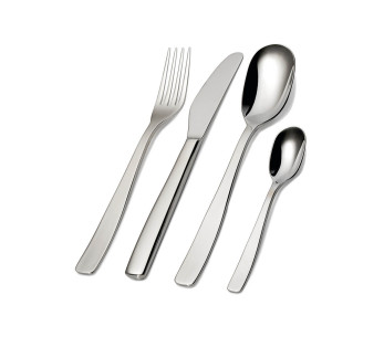 24 kuvert Alessi Knifeforkspoon 18/10 rostfritt stål design av Jasper Morrison