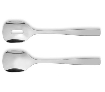 Salatbesteck Alessi Knifeforkspoon 25cm Edelstahl 18/10 Design by Jasper Morrison