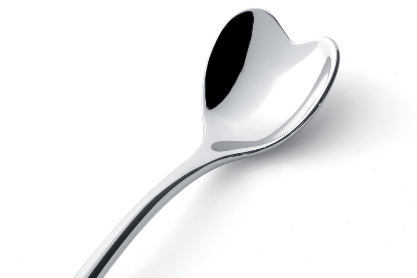 Set di 4 cucchiaini da caffè a cuore Alessi da 10 cm in acciaio inossidabile 18/10 design by Miriam Mirri