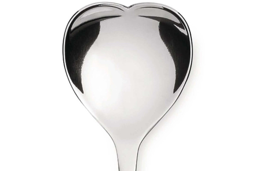 4 Alessi Big Love -teelusikka-sarja 14,5cm 18/10 ruostumatonta terästä, muotoilu Miriam Mirri