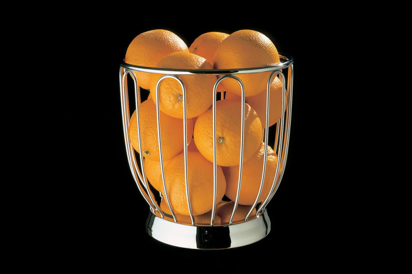 Alessi Memories 22cm fruitmand in 18/10 roestvrij staal, ontworpen door Alberto Alessi