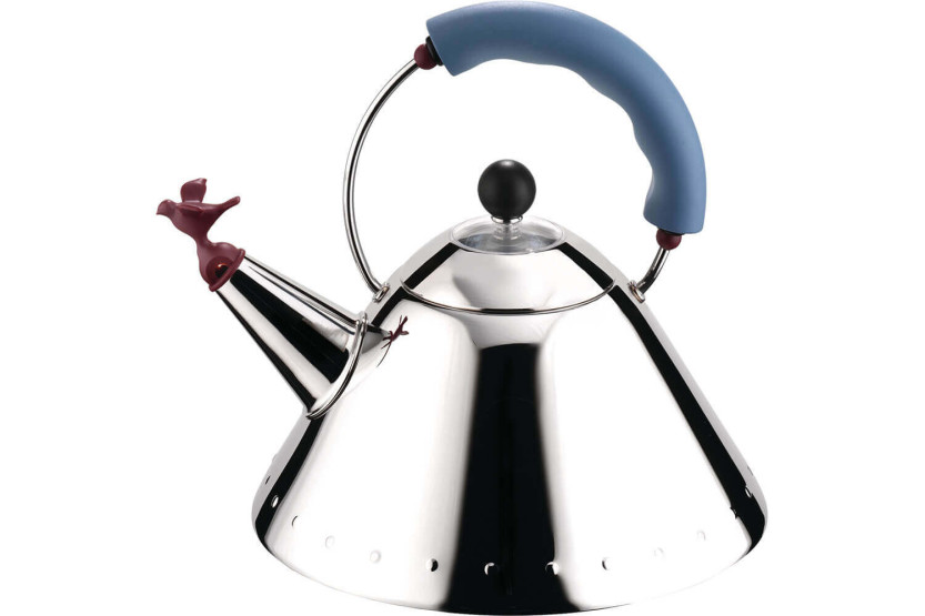 Hervidor de inducción Alessi Oisillon de acero inoxidable 18/10 diseñado por Michael Graves