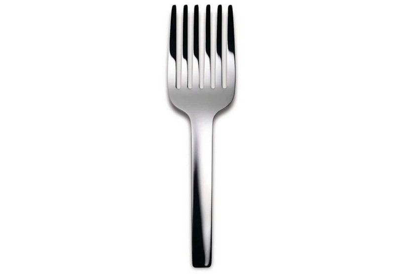 Fourchette spaghetti Alessi Tibidabo tout acier inox design par Kristiina Lassus