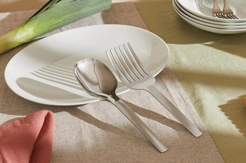 Servierlöffel Alessi Tibidabo komplett aus Edelstahl Design von Kristiina Lassus