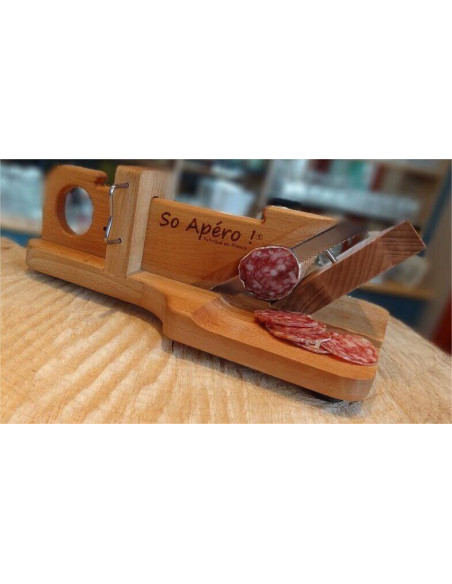 SO APERO ! wooden sausage guillotine 100% French