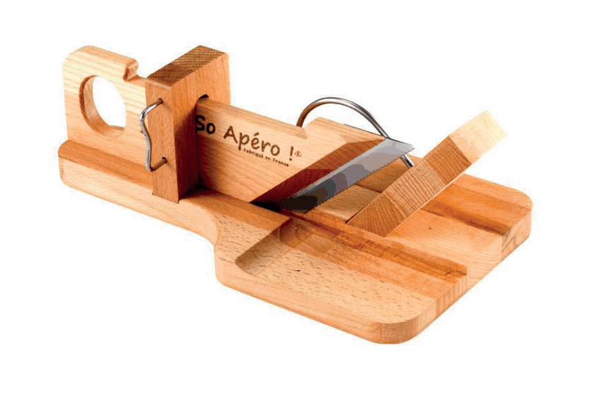 SO APERO ! houten worst guillotine 100% Frans