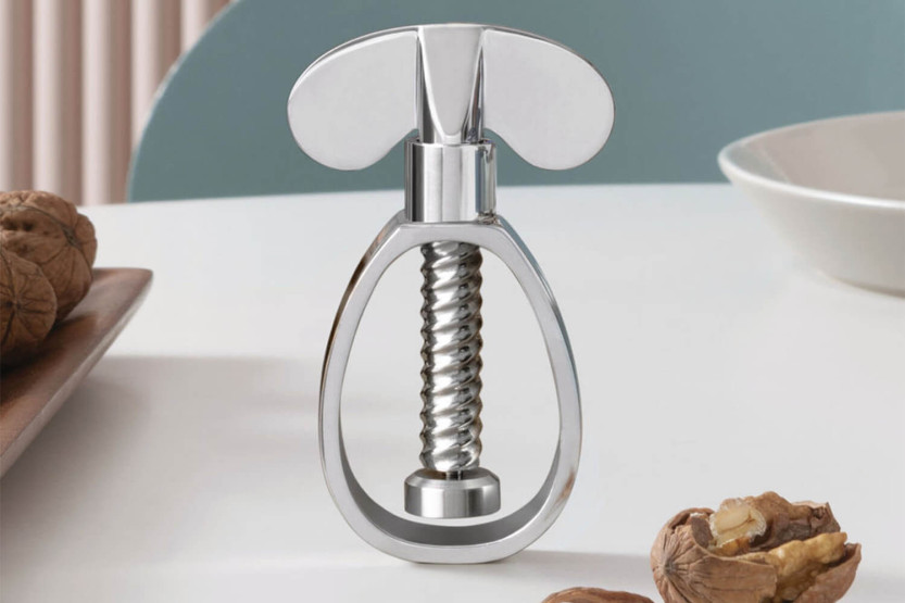 Alessi Farfalla nötknäppare 100 Values Collection rostfritt stål design av Enzo Mari