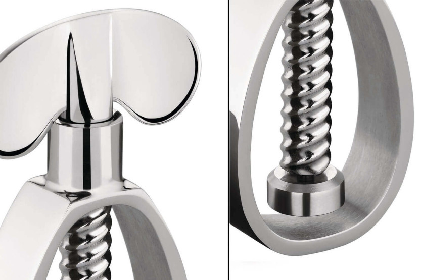 Alessi Farfalla nutcracker 100 Values Collection stainless steel design by Enzo Mari