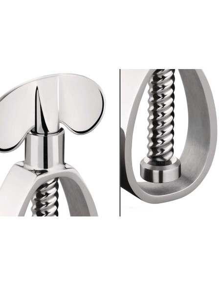 Nussknacker Alessi Farfalla 100 Values Kollektion Edelstahl Design by Enzo Mari