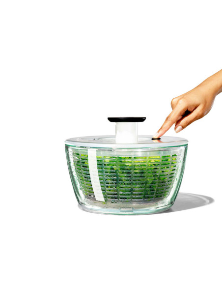 Centrifugadora de ensalada de cristal OXO - 26cm