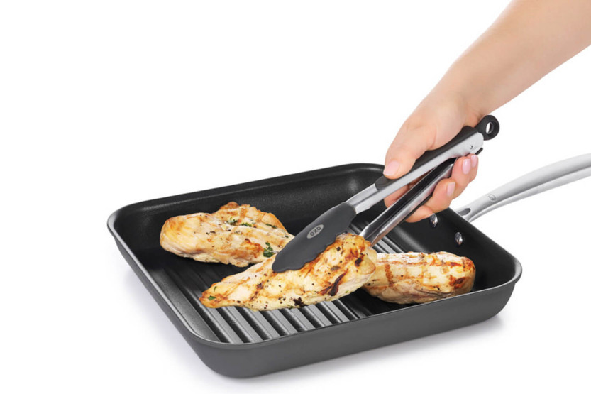 OXO serveringstång i rostfritt stål och silikon 30 cm
