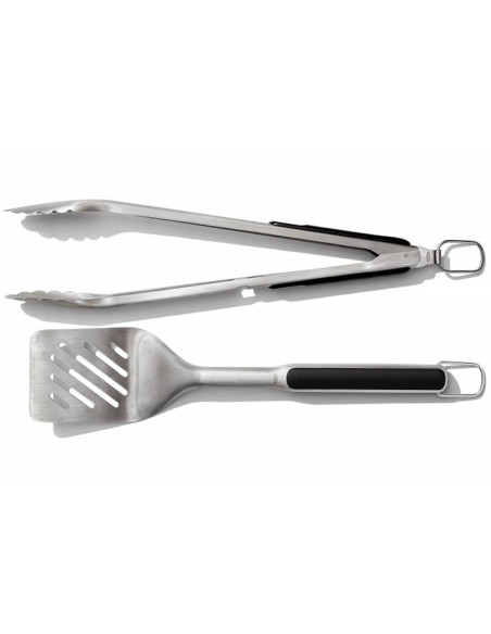 Set of 2 OXO barbecue Utensils - Spatula and tongs