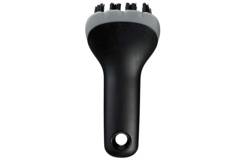 OXO grooved grid brush with scraper