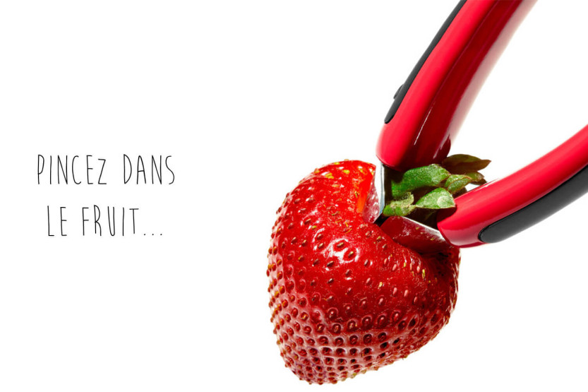 OXO red burr cutter med tång i rostfritt stål