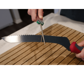 Pistola de afiar DMT Diafold 11,3cm broca de diamante de grão fino para faca serrilhada 2
